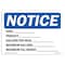Signmission OSHA Notice Sign, Tank_Product_Gallons Per Inch_, 14in X 10in Rigid Plastic, 14" W, 10" H, Landscape OS-NS-P-1014-L-18527 - alternate 1